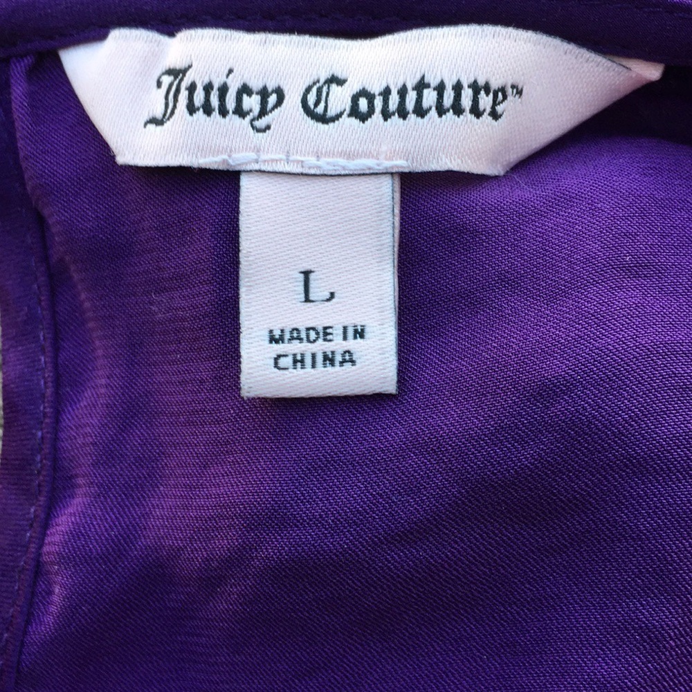 JUICY COUTURE RUFFLED DOLMAN BLOUSE DEEP PURPLE - Picture 3 of 9